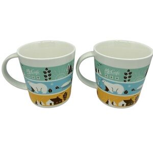 McDonald’s McCafé Canada Mug 2018 Set of 2 Ceramic Mugs